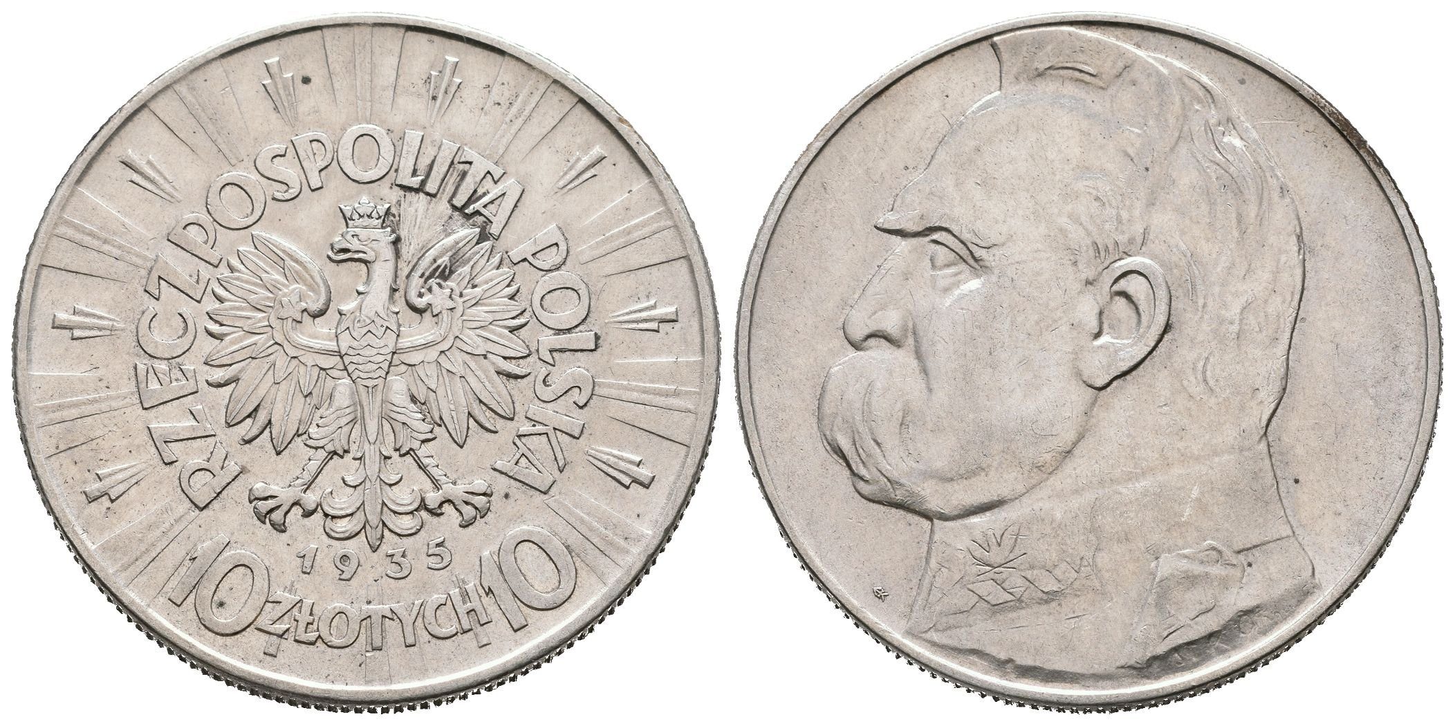 Polsko, 10 Zlotých 1935