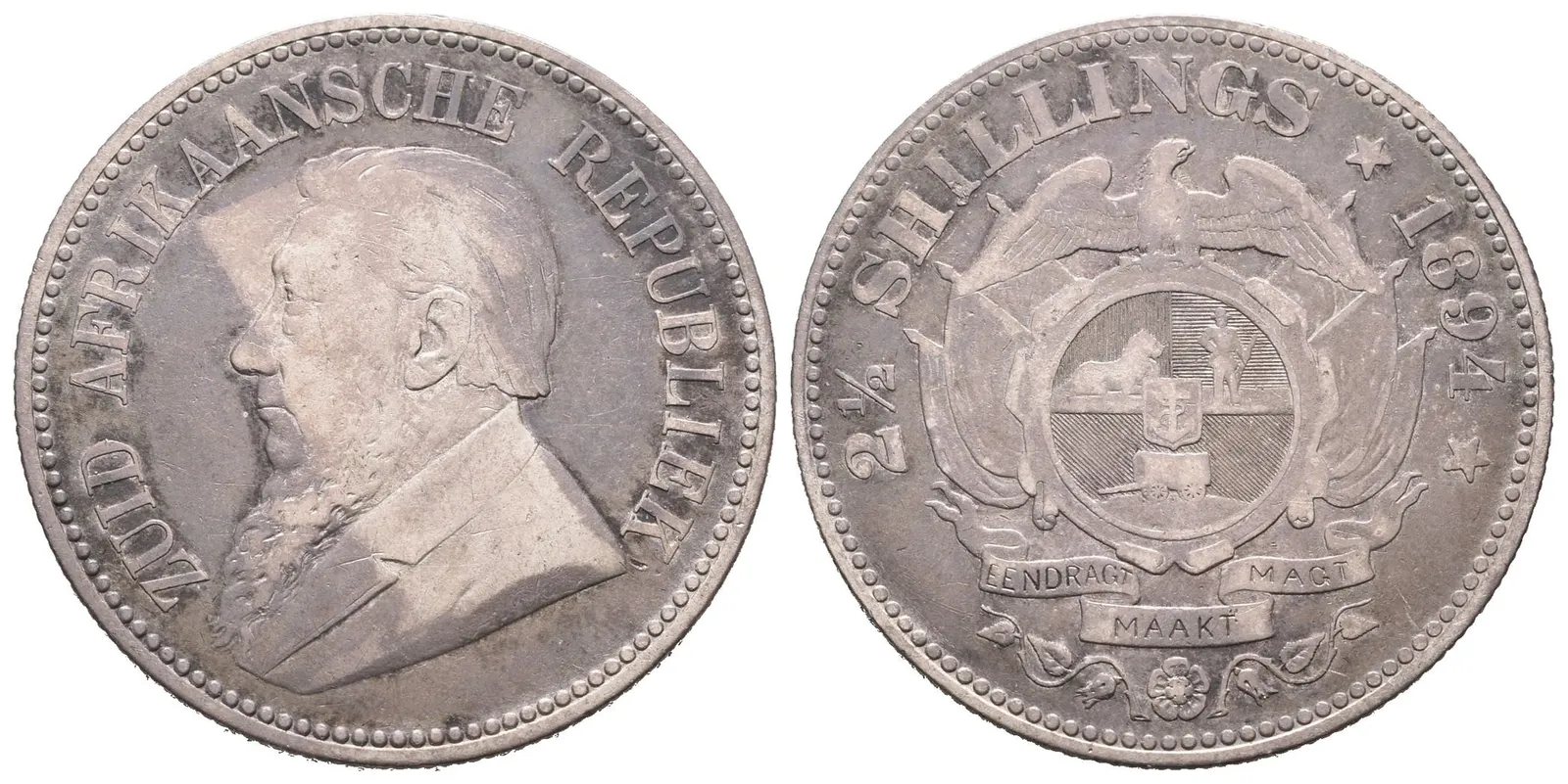 JAR, 2 1/2 Shilling 1894