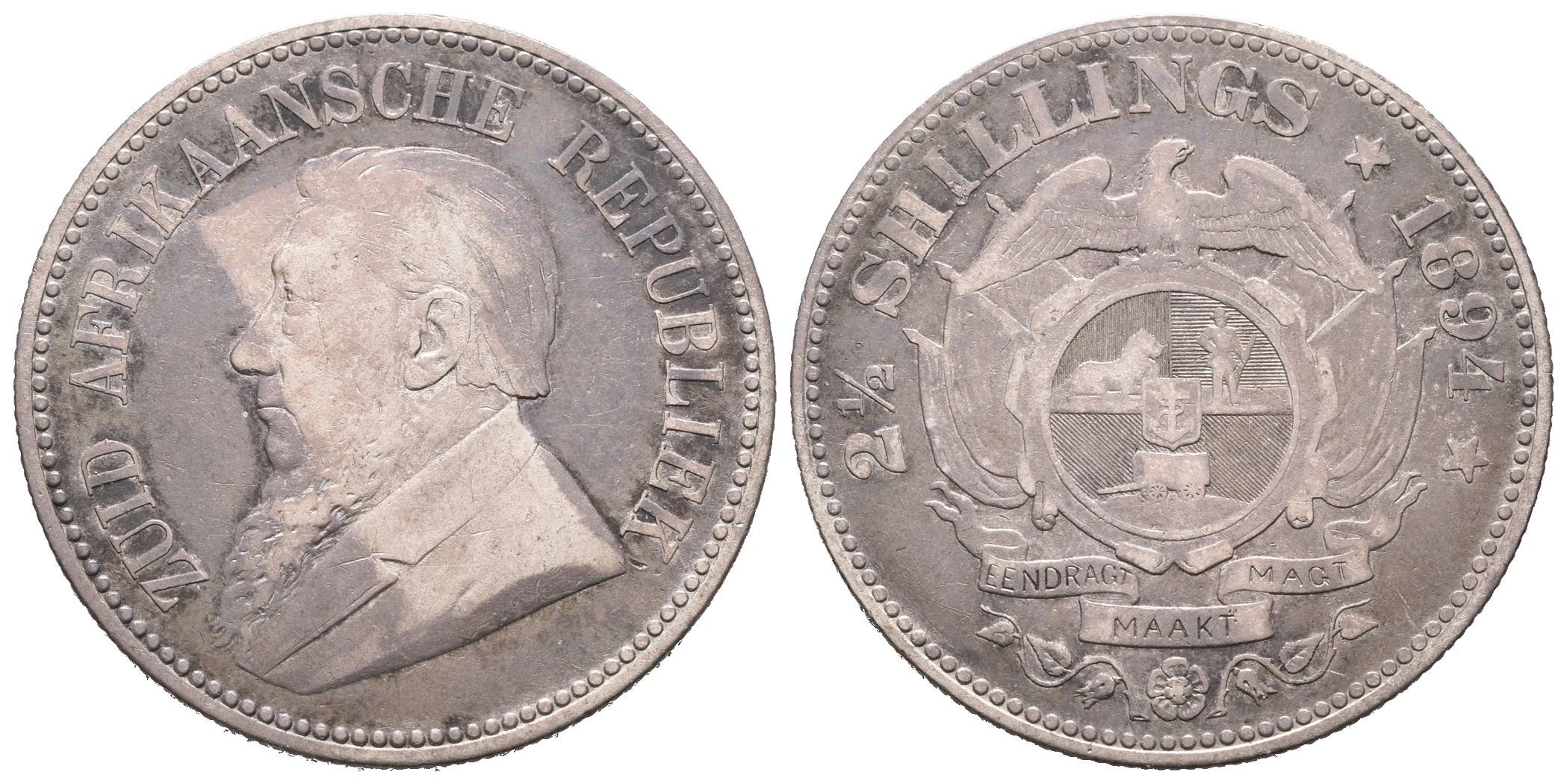 JAR, 2 1/2 Shilling 1894