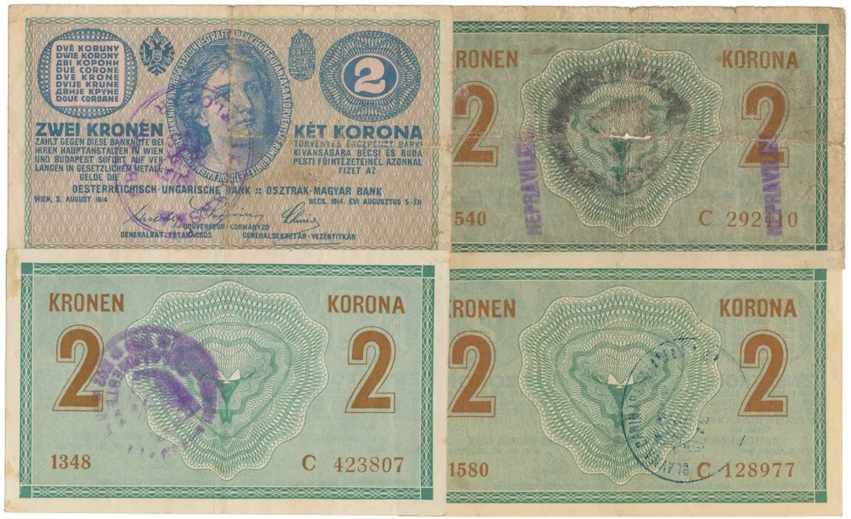 Razítkované R-U bankovky na Balkáně 1919-1921 — 1