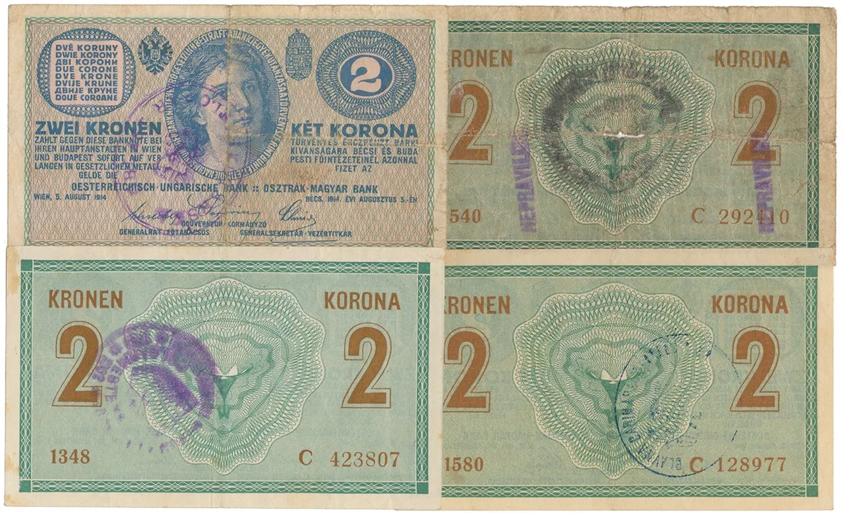 Razítkované R-U bankovky na Balkáně 1919-1921 — 1