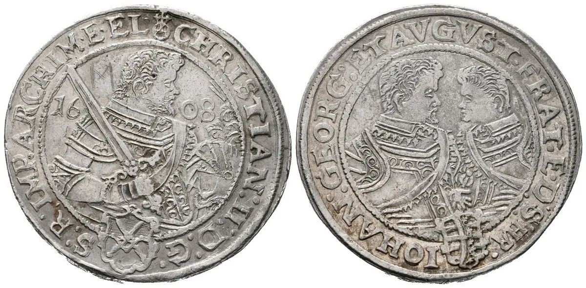 Sasko, Christian II., Johann Georg I. a August, 1591 - 1611 — 1