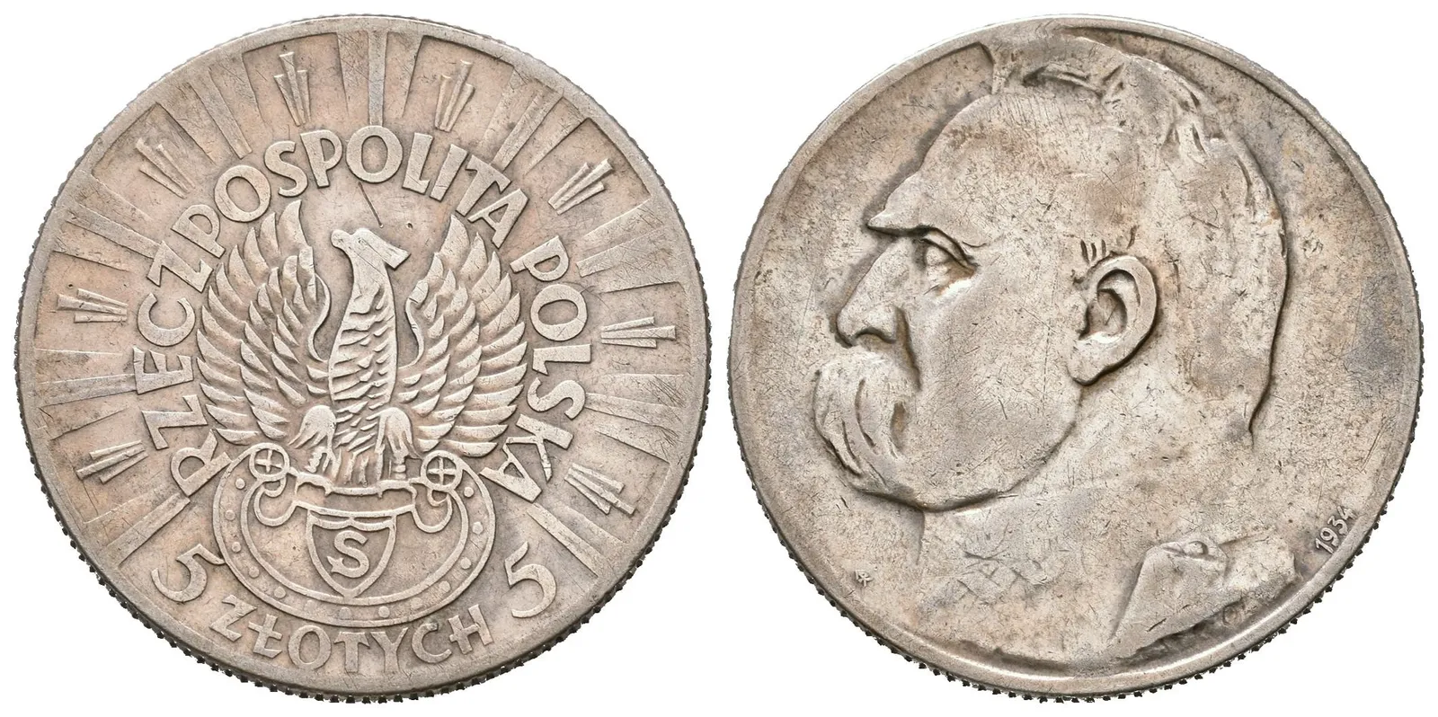 Polsko, 5 Zlotých 1934 - Střelecký pluk