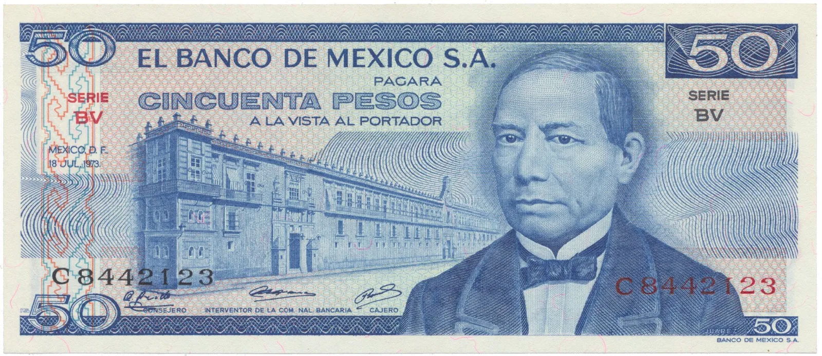 Mexiko, 50 Pesos 1973, P.65a