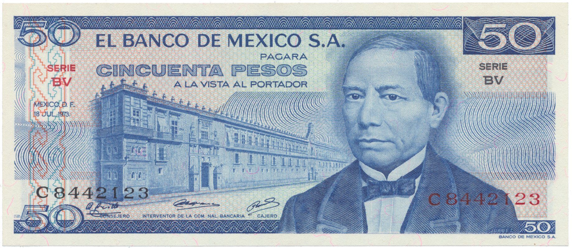 Mexiko, 50 Pesos 1973, P.65a