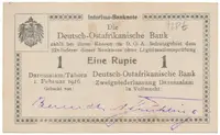 Německá Východní Afrika, 1 Rupie 1. 2. 1916, série Z2, R.928t