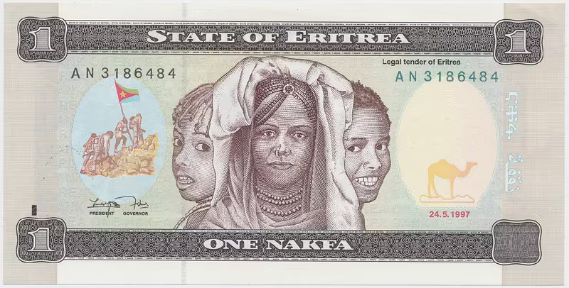 Eritrea, 1 Nakfa 1997, P.1