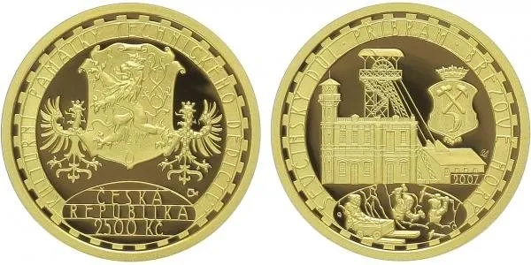 2500 Kč 2007 - Ševčínský důl Příbram, PROOF