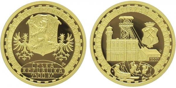2500 Kč 2007 - Ševčínský důl Příbram, PROOF
