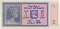 5 Koruna b.d. (1940), série H, Hej.31c - fotografie 2