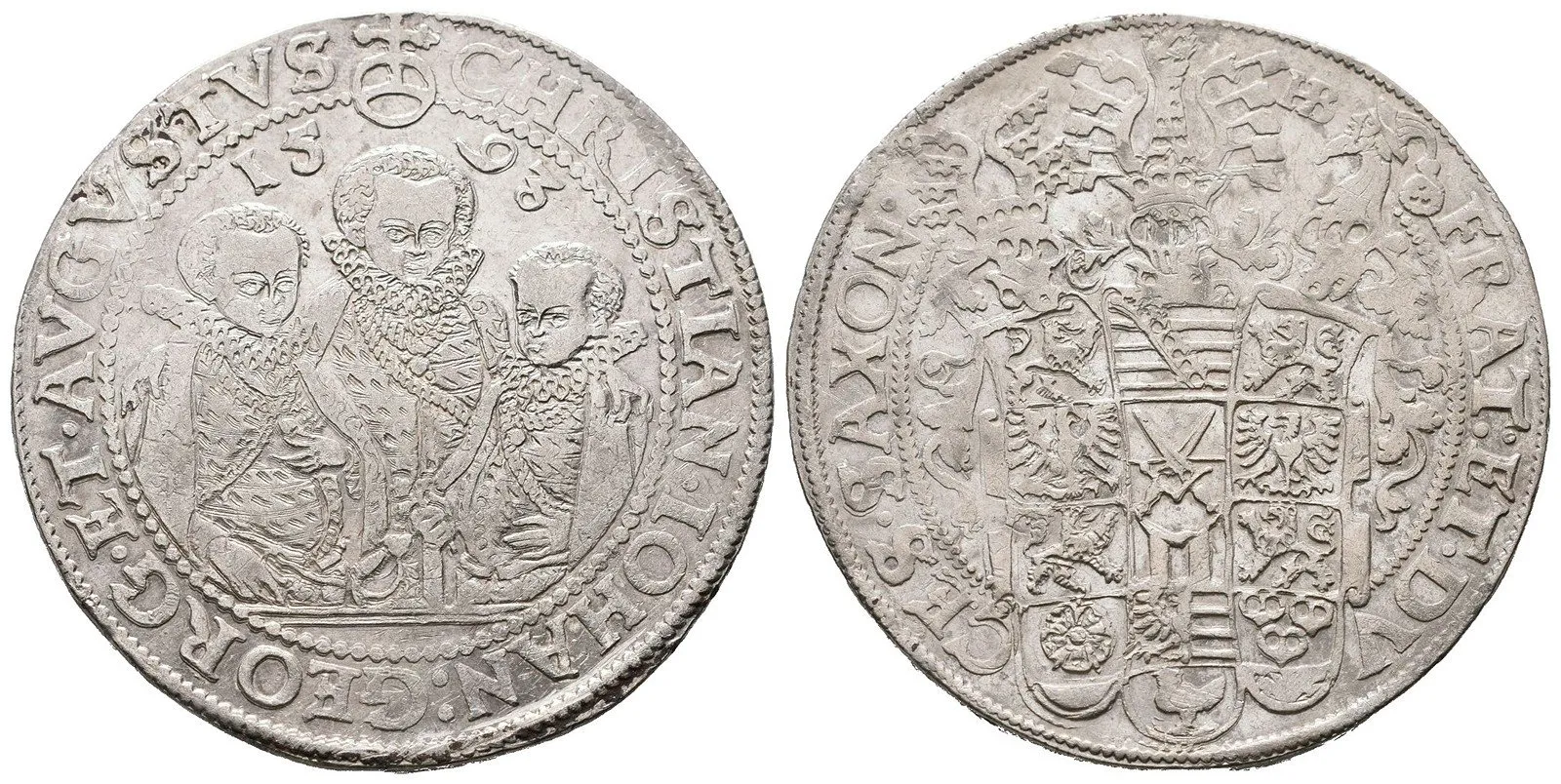 Sasko, Christian II., Johann Georg I. a August, 1591 - 1611 — 1