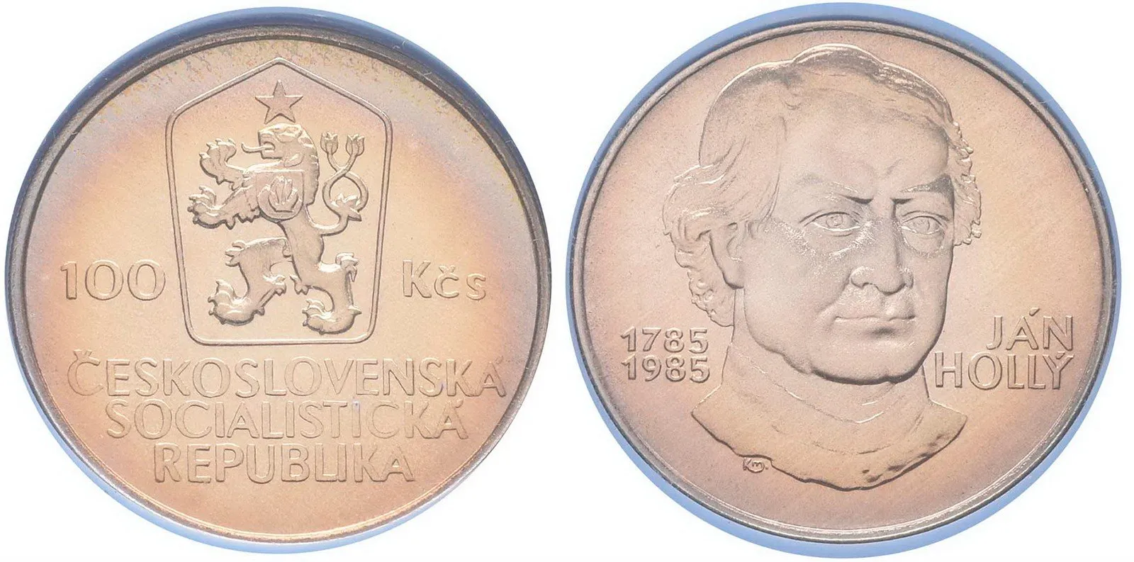 100 Kčs 1985 - Ján Hollý, PROOF
