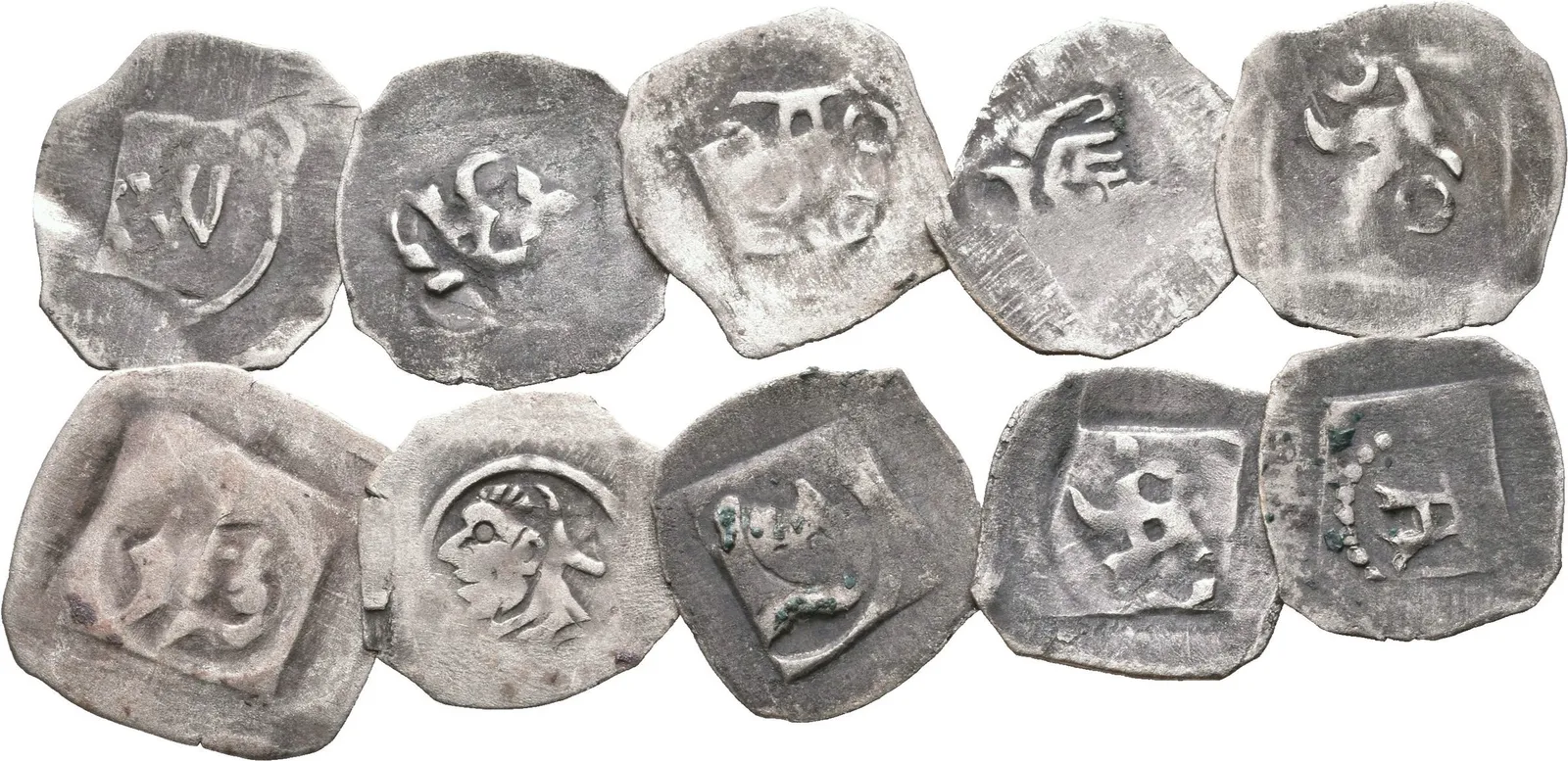 Soubor mincí - Pfennig se čtyřrázem, minc. Mnichov, Ernst a — 1