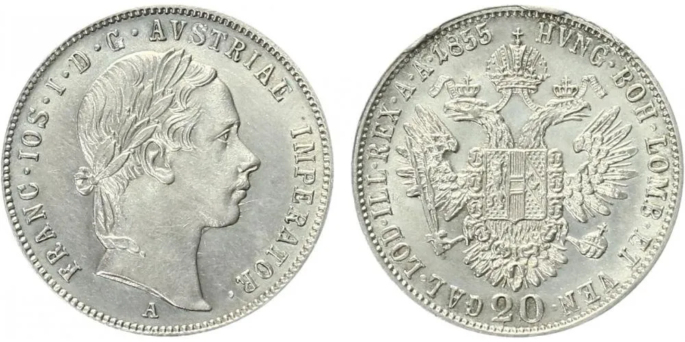 Konvenční měna, 1848 - 1857 — 1
