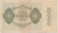 Německo, 10.000 Mark 1922, firemní 6-místný číslovač, Ro.69c - fotografie 2