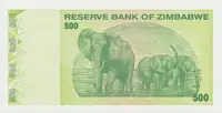 Zimbabwe, 500 Dollars 2009, P.98 - fotografie 2