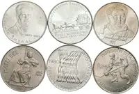 Soubor mincí 100 Kčs - 1980 - Spartakiáda, 1980 - Bohumír Šmeral, 1982 - Koněspřežka, — 1