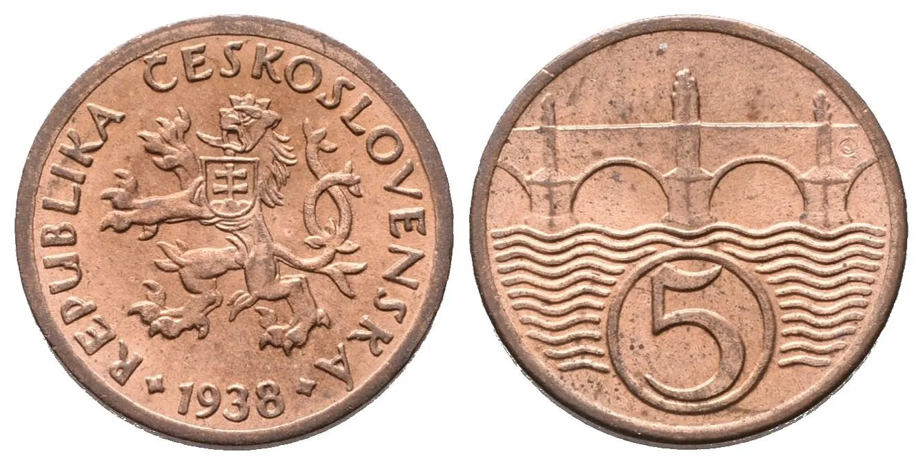 5 Haléř 1938