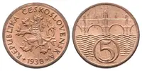 5 Haléř 1938