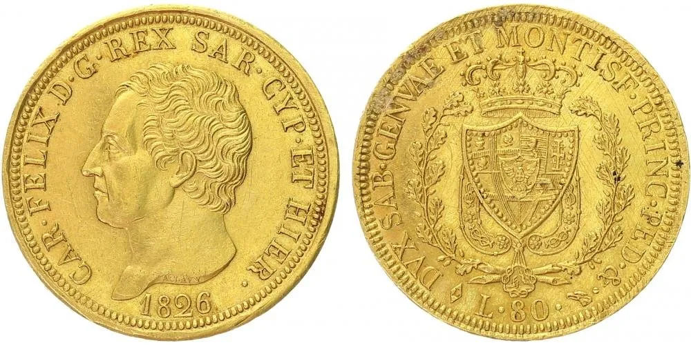 Itálie - Sardínie, Carlo Felice, 1821 - 1831 — 1