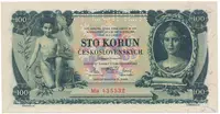 100 Koruna 1931, série Ma, Ga, SPECIMEN, Hej.25b1.S1
