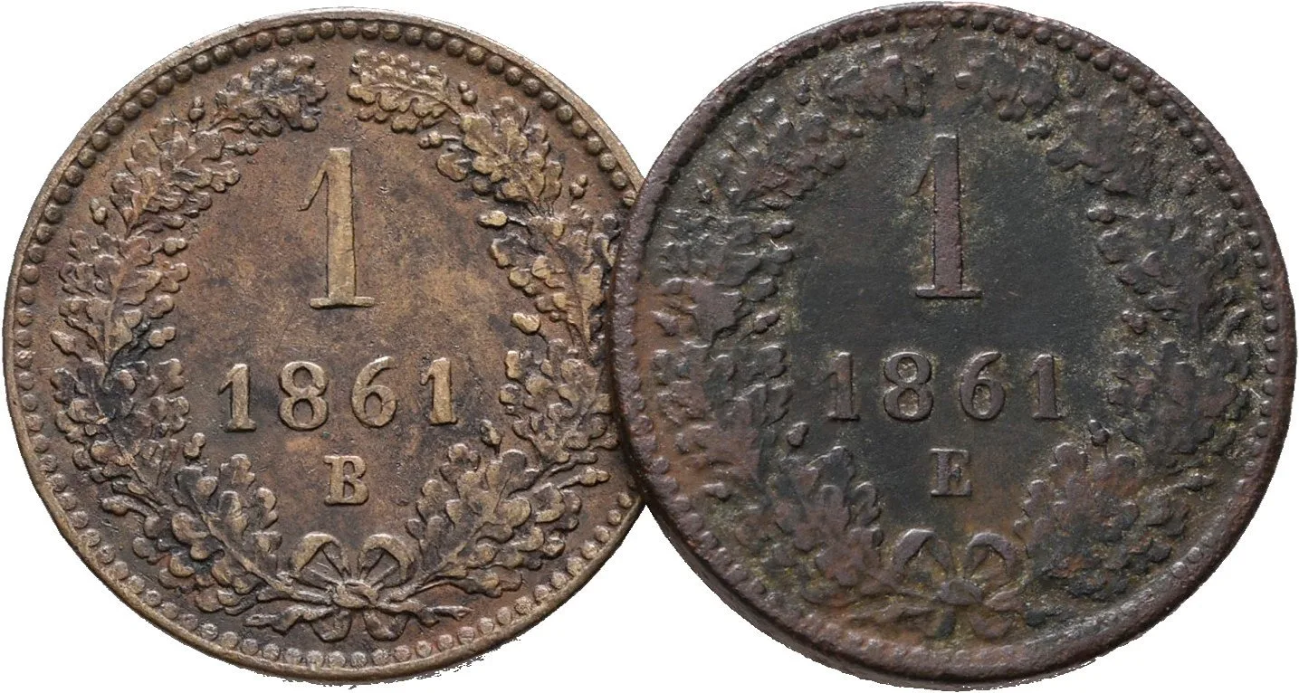 Rakouská a spolková měna, 1857 - 1892 — 1