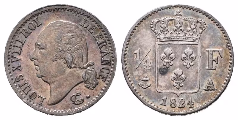 Francie, 1/4 Frank 1824 A