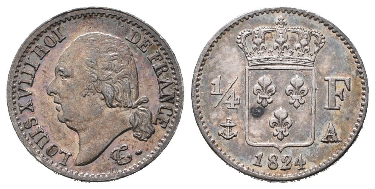 Francie, 1/4 Frank 1824 A