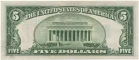 USA, 5 Dollars 1934, vojenské vydání pro severní Afriku, P.414AY - fotografie 2