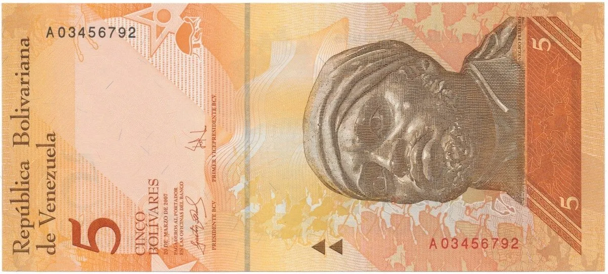 Venezuela, 5 Bolivares 2007, P.89a