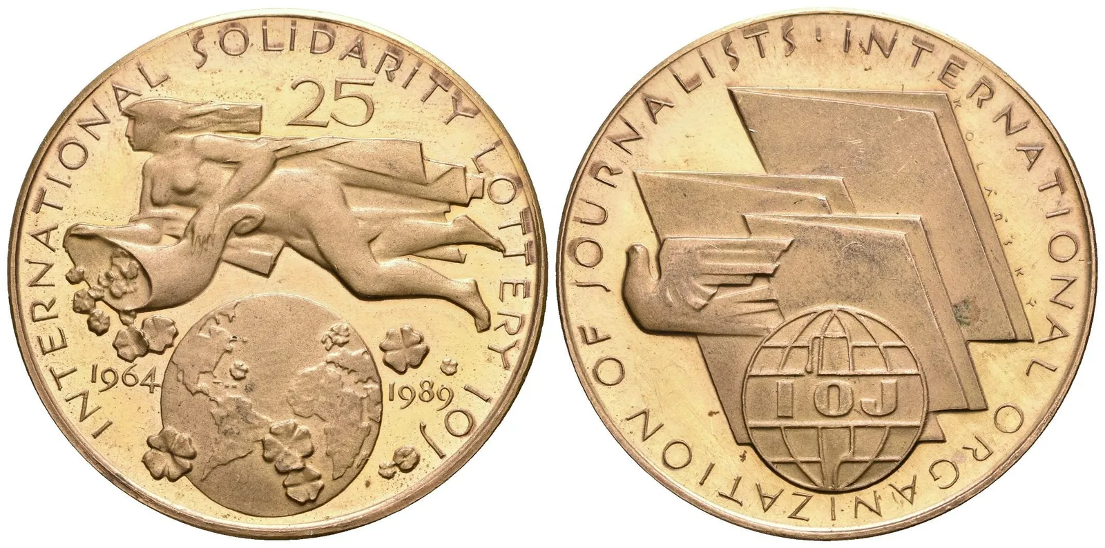 AE Medaile 1989 - Mezinárodní federace žurnalistů, k 25. výročí — 1