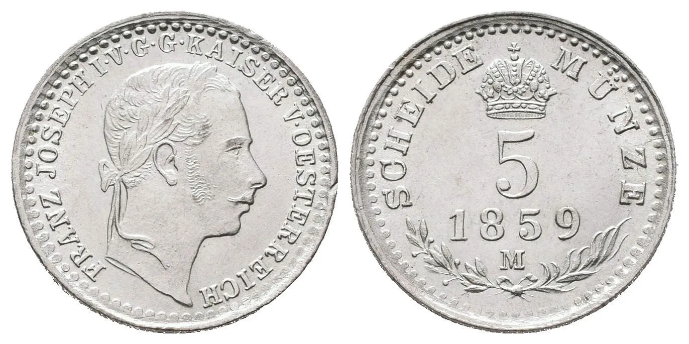 Rakouská a spolková měna, 1857 - 1892 — 1