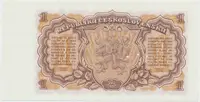 Československo, 1 Koruna 1953, tisk Praha, série HR, perf. 3 m.d., Hej.89b1.S1 - fotografie 2