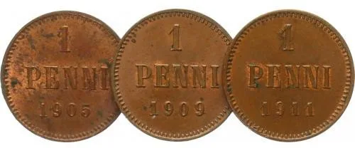 Ražby pro Finsko, Mikuláš II., 1894 - 1917 — 1