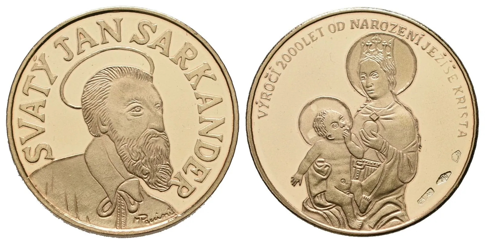 Medaile b.l. - Čeští svatí - sv. Jan Sarkander