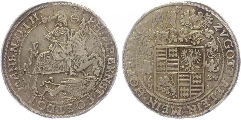 Mansfeld - Vorderortische linie, Philipp Ernst, 1617 - 1627 — 1