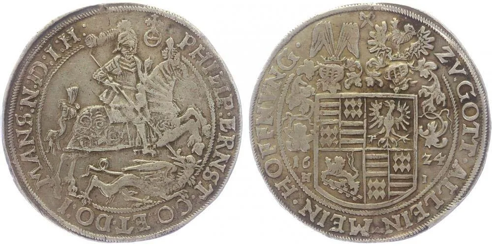 Mansfeld - Vorderortische linie, Philipp Ernst, 1617 - 1627 — 1