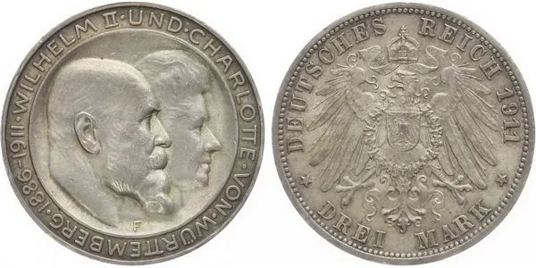 Württemberg, Wilhelm II., 1891 - 1918 — 1