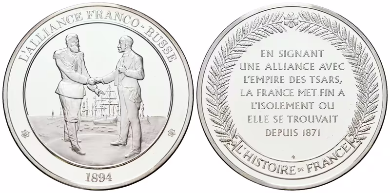 Francie - AR Medaile b.l. - L'alliance franco-russe