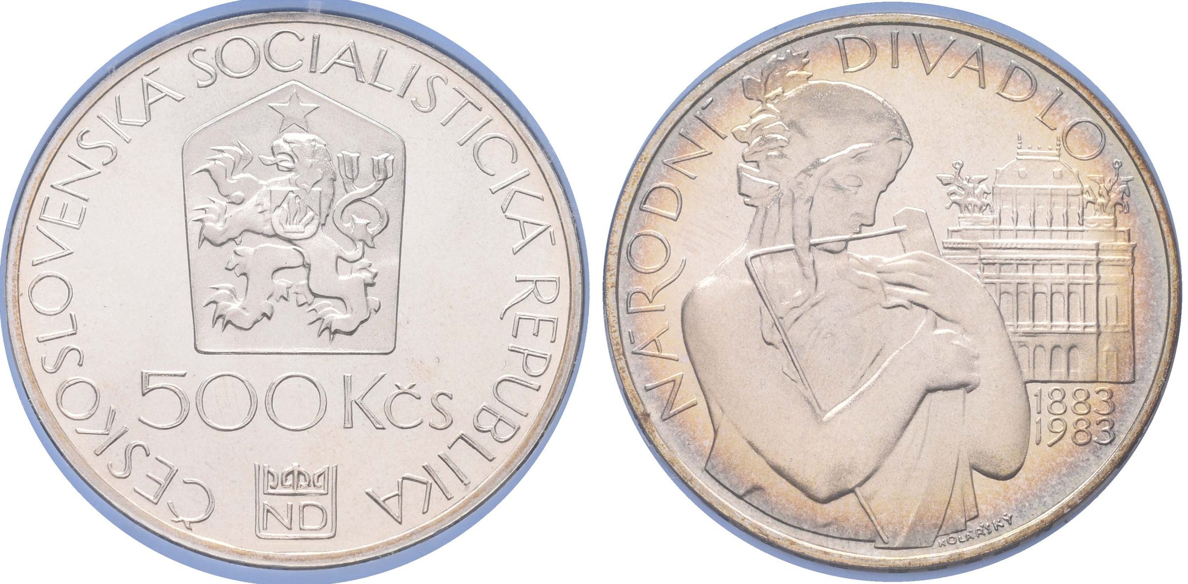 500 Kčs 1983 - Národní divadlo v Praze, PROOF