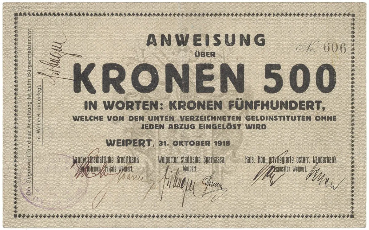 Nouzovky české od roku 1914 — 1