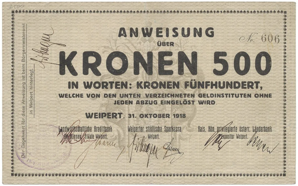 Nouzovky české od roku 1914 — 1