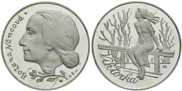 Medaile b.l. - Božena Němcová - Viktorka, PROOF