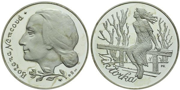 Medaile b.l. - Božena Němcová - Viktorka, PROOF
