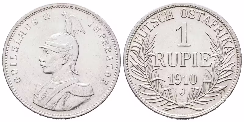 Německá východní Afrika, 1 Rupie 1910 J
