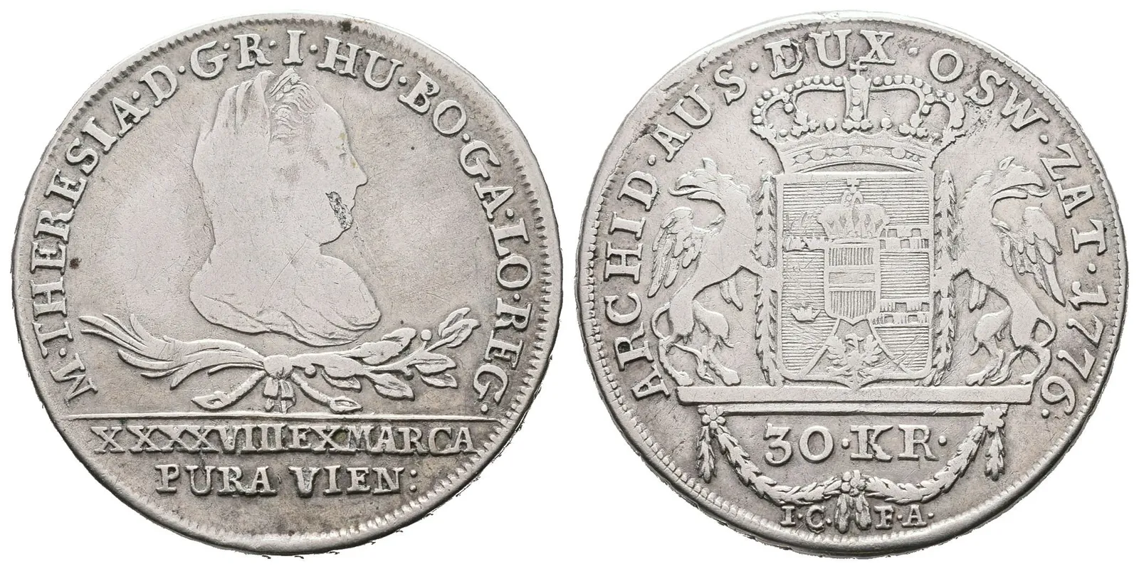 Marie Terezie, 30 Krejcar 1776, Vídeň
