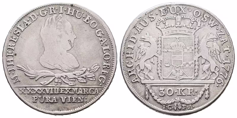 Marie Terezie, 30 Krejcar 1776, Vídeň