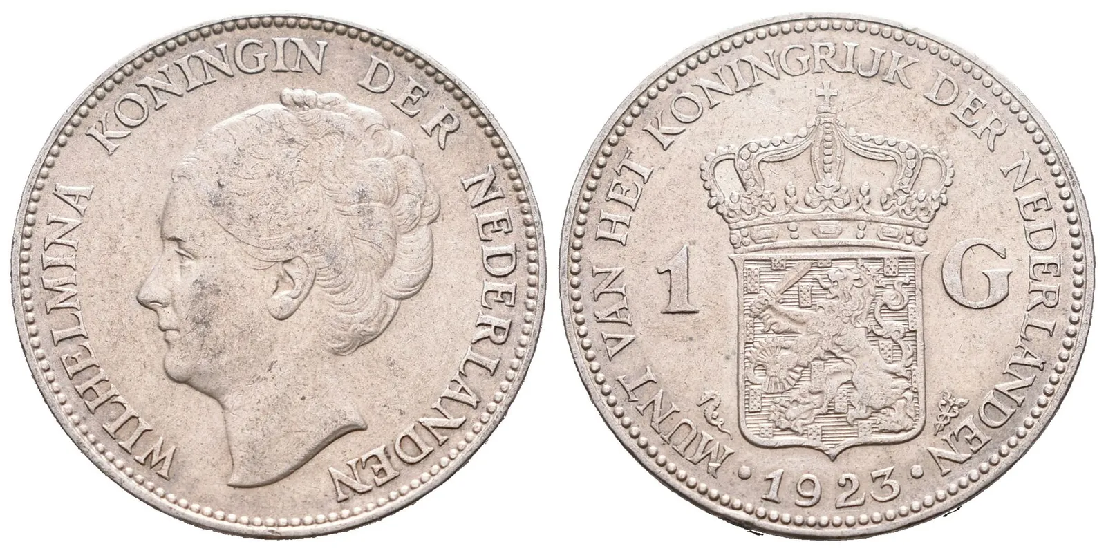 Nizozemí, 1 Gulden 1923 - Wilhelmina