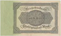 Německo, 50000 Mark 1922, Ro.79a - fotografie 2