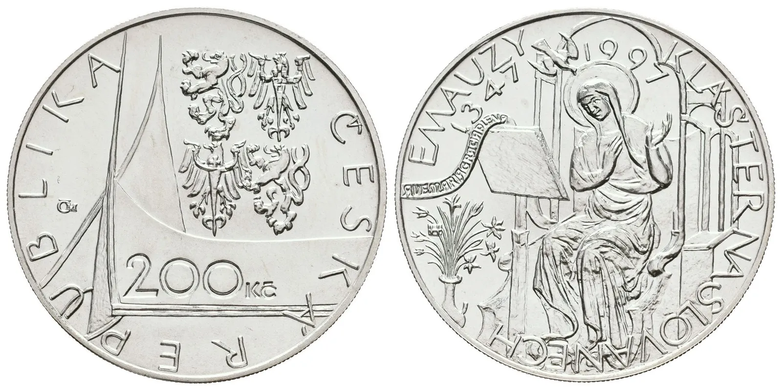 200 Kč 1997 - Emauzy, kapsle, certifikát — 1
